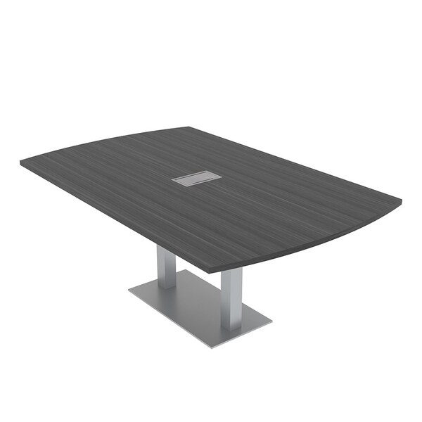 45.25 in W, 84 in L, 29 in H, Engineered Wood Top, Grey
